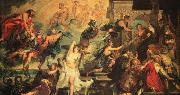 RUBENS, Pieter Pauwel The Apotheosis of Henry IV and the Proclamation of the Regency of Marie de Medicis on May Sweden oil painting artist